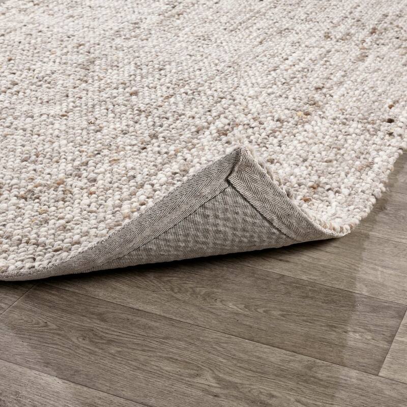Loomis Heathered Wool Area Rug by Kosas Home - 8x10 - Ivory, Natural