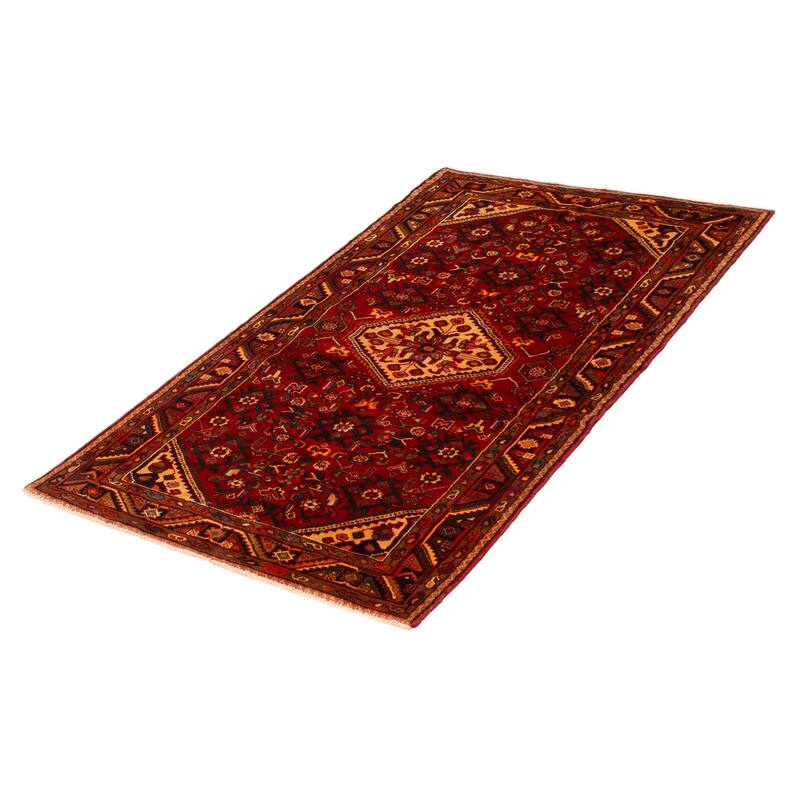 ECARPETGALLERY Hand-knotted Andelz Red Wool Rug - 4'2 x 7'1