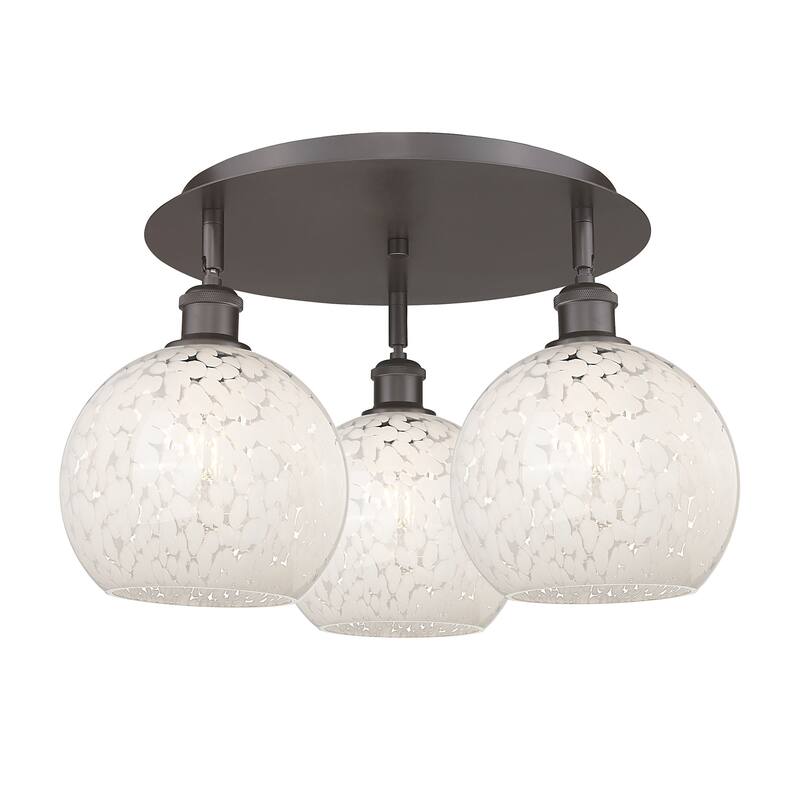 Innovations Lighting 516-3C-11-20-White Mouchette-Ceiling Fixture