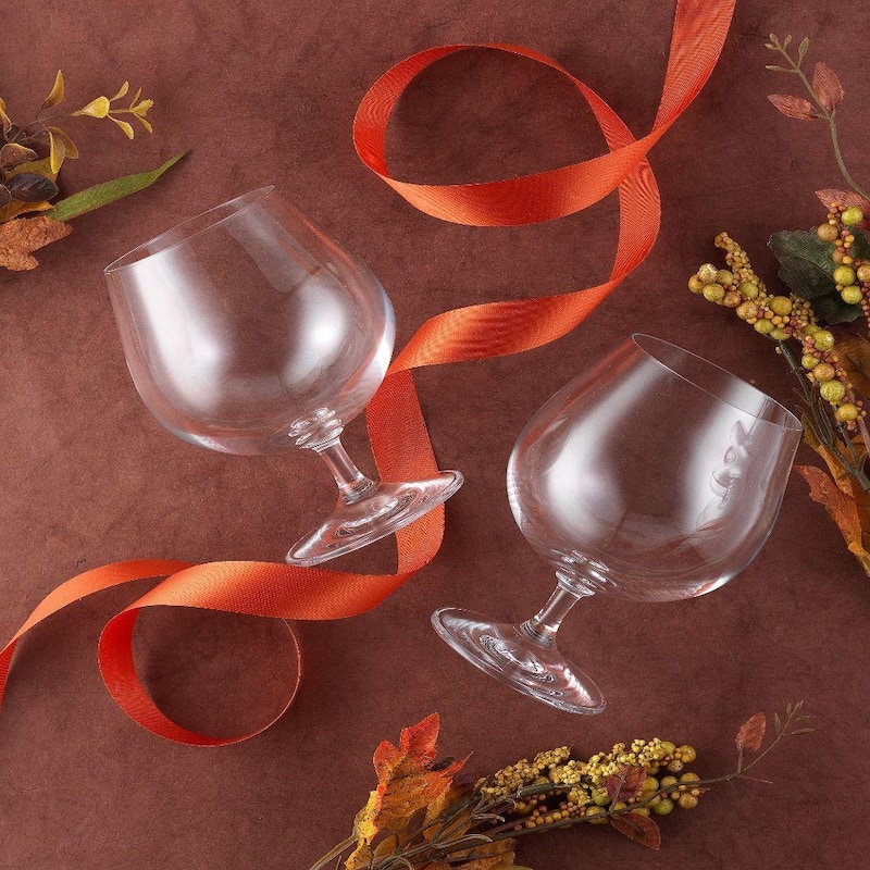 JoyJolt Cask Brandy Glasses 13.5 oz Set of 4 Glasses - 13.5 oz