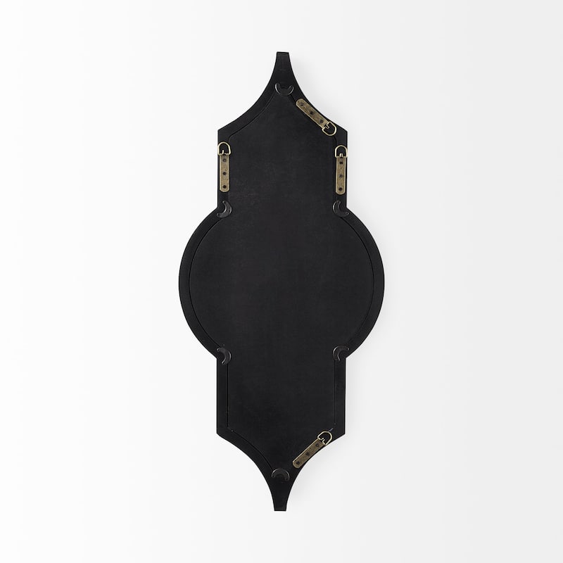 Tamanar Solid Wood Frame Moroccan Inspired Mirror - 34" x 15"