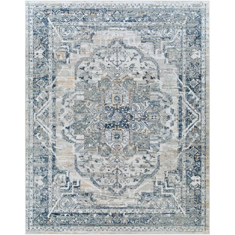 Livabliss Kredelle Faded Persian Medallion Area Rug