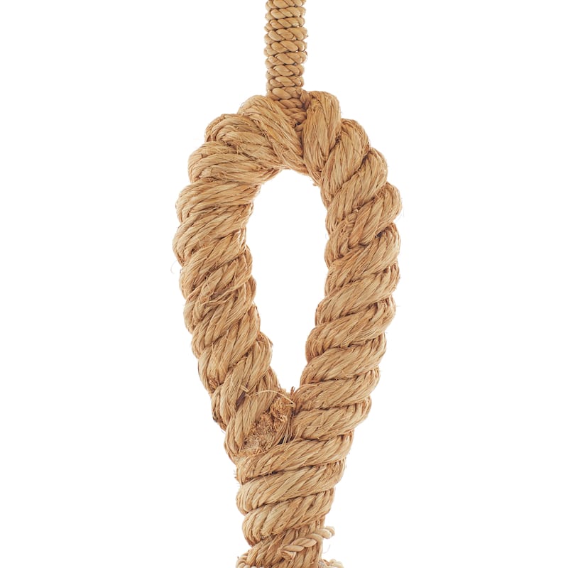 Brown Jute Rope Twisted Rope Styled Desk or Table Lamp