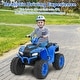 preview thumbnail 19 of 36, 24V Kids Ride-On Electric ATV with Wireless Connection for Toddlers 3-8 Years Old - 42" x 25" x 29" Blue