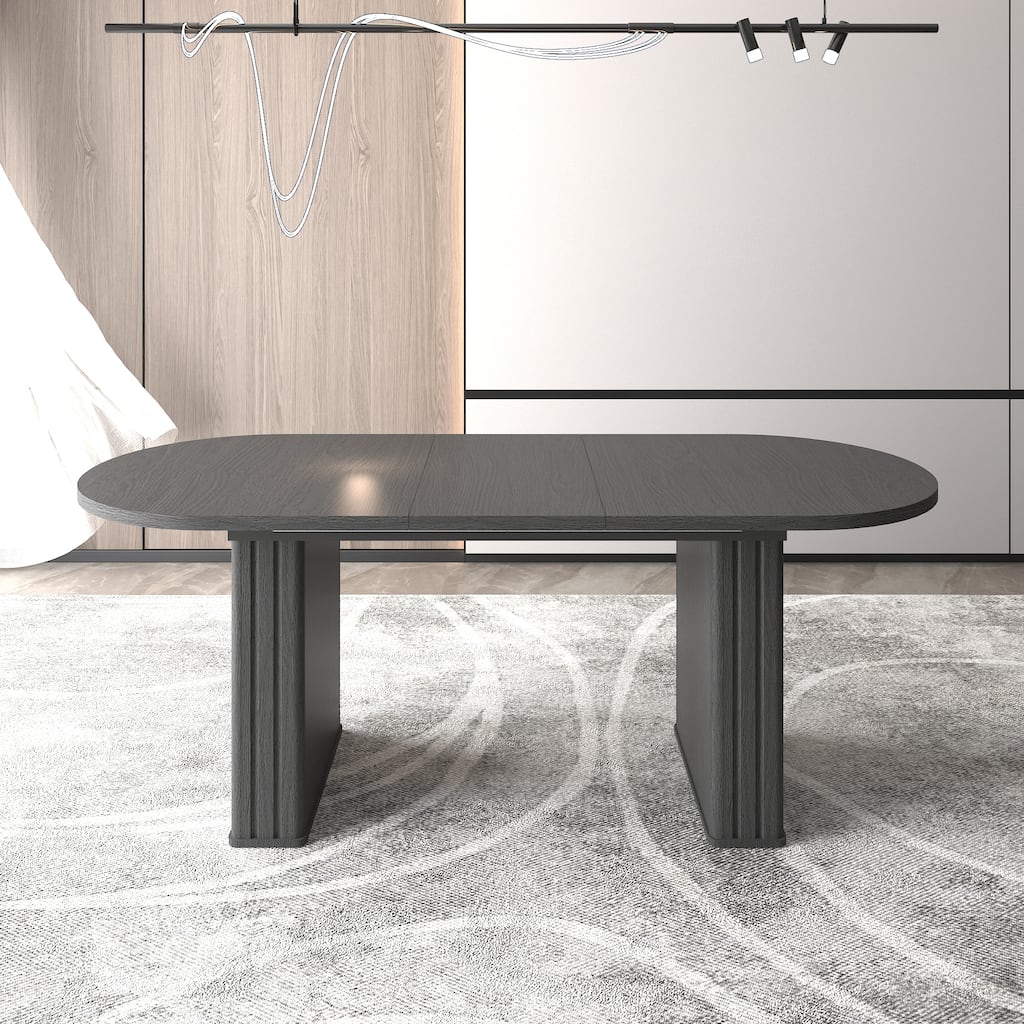 Home Office Table Meeting Table, Extendable Dining Table Coffee Table, Kitchen Table with Rounded Corners