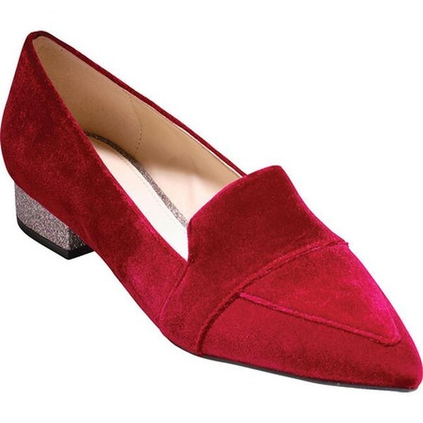 cole haan red velvet shoes