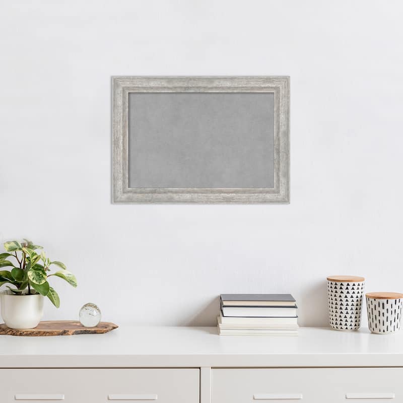 Amanti Art Angled Silver Framed Magnetic Board