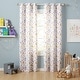 preview thumbnail 1 of 3, Estate View Kids Room Darkening Grommet Top Unicorn Magic Glow in the Dark Curtain Panel Pair, White Multi 38x96