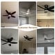 preview thumbnail 10 of 16, 36"/42"/48" Low Profile Ceiling Fan with ABS Blades 3 Color LED Light for Bedroom Living Room APP and Remote Control