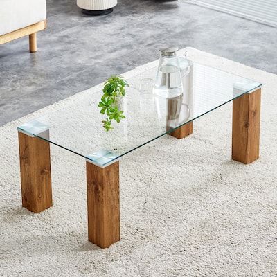 Glass-Top Coffee Table