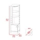 preview thumbnail 3 of 40, TUHOME Syrah Corner Bar Cabinet with 2-Doors and 8 Cubbies - N/A Smoky Oak