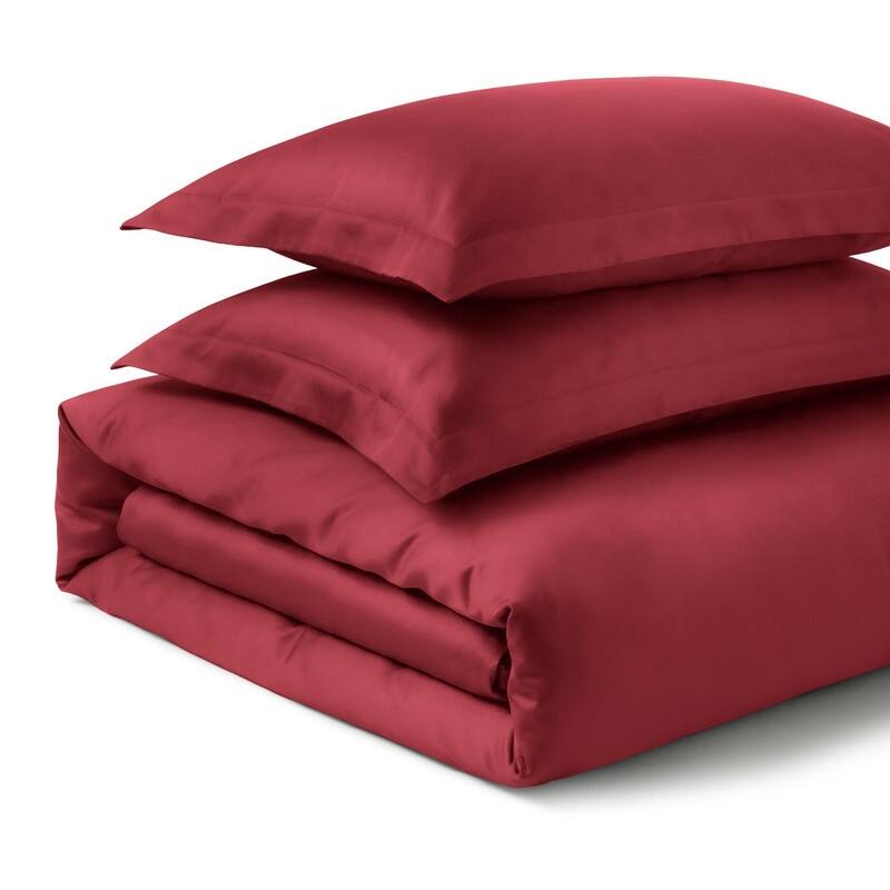 Superior 700 Thread Count Solid 3 Piece 100-percent Egyptian Cotton Duvet Cover Set