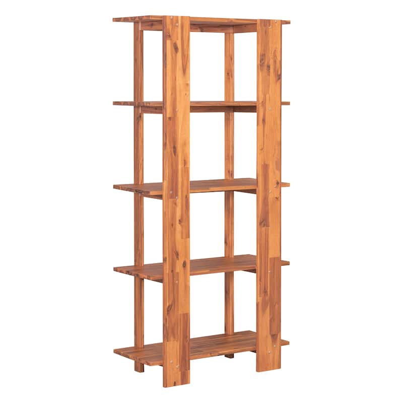 Christopher Knight Home - Ellie 4-Tier 70"H Acacia Wood Open Bookcase