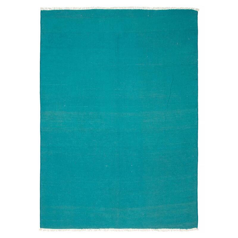 Ankara FW Teal Kilim 5'9" x 8'3" - 5'9 x 8'3 - Teal - 5'9 x 8'3