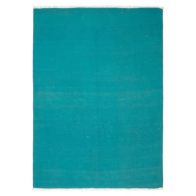 Ankara FW Teal Kilim 5'9" x 8'3" - 5'9 x 8'3