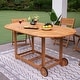 preview thumbnail 6 of 16, Cambridge Casual Miami 7-Piece Teak Folding Outdoor Dining Set With Sunbrella Seatpad