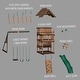 preview thumbnail 13 of 11, Backyard Discovery Highlander Cedar Wood Swing Set, 3-Story Clubhouse - 15'5" x 15'6"