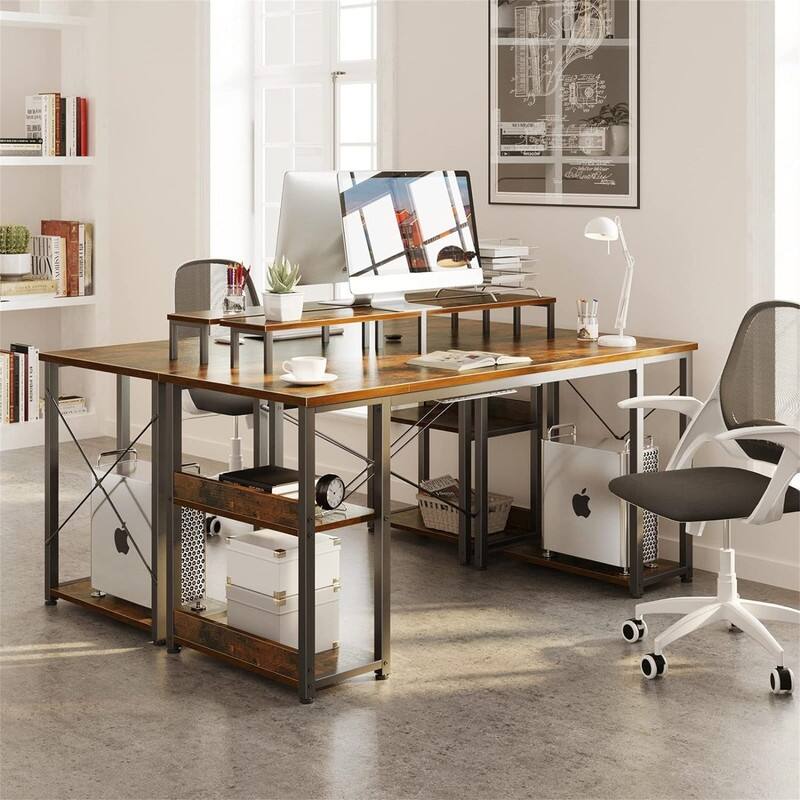 Computer Desk with Shelves