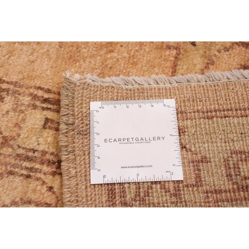 ECARPETGALLERY Hand-knotted Peshawar Oushak Copper Wool Rug - 9'1 x 12'1