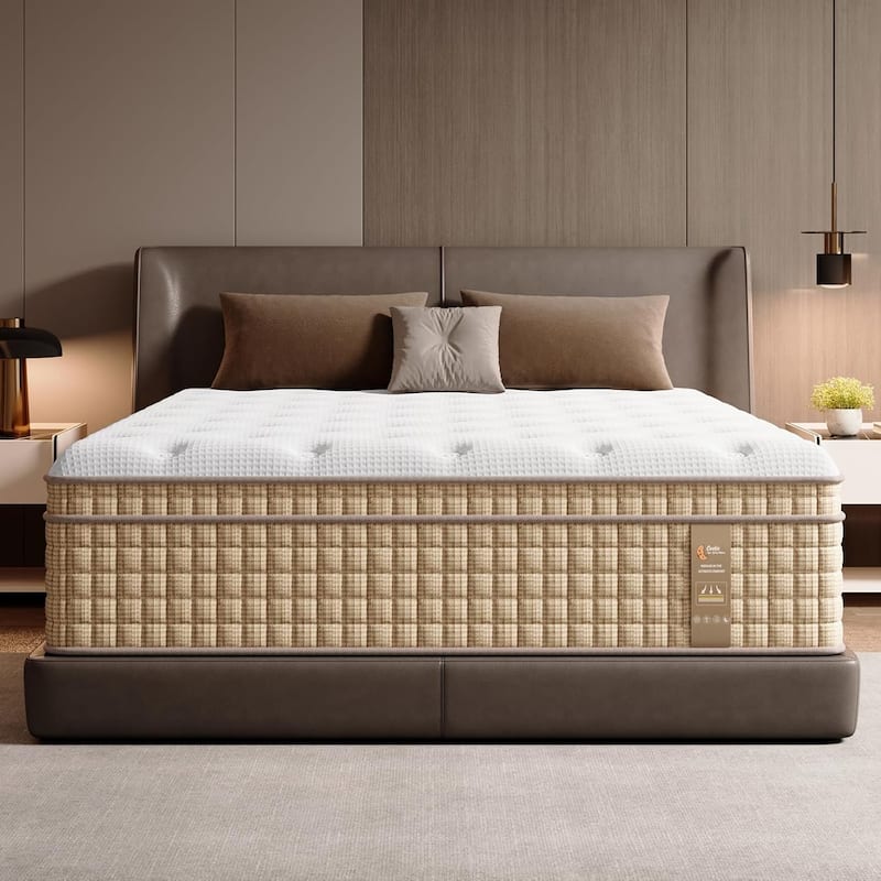 GDFStudio Evaristus 14" Gel Memory Hybrid Mattress with Pocket Springs & Cooling Support