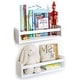 preview thumbnail 6 of 11, Wallniture Madrid Wood Wall Shelves for Book and Toy Storage (Set of 2)