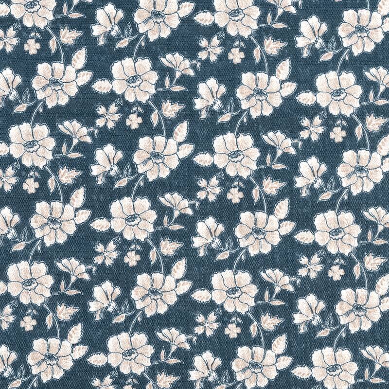 No. 918 Mistral 2-pack Floral Semi-Sheer Rod Pocket 2-Piece Kitchen Curtain Tier Pair