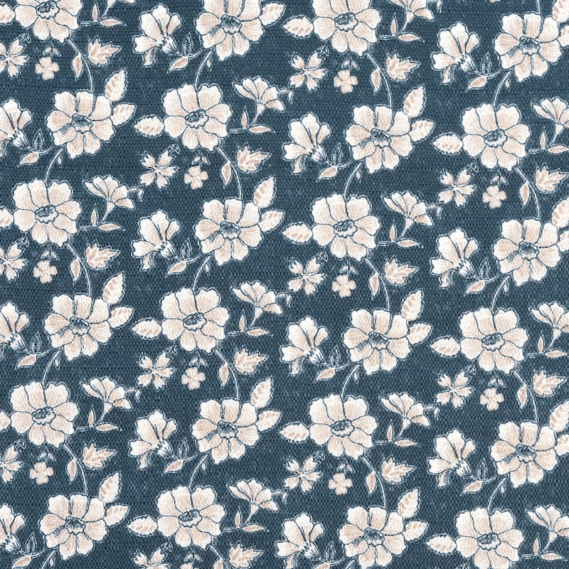 No. 918 Mistral Floral Semi-Sheer Rod Pocket 1-Piece Kitchen Curtain Valance