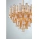 preview thumbnail 5 of 5, Addis 12 Light Aged Brass Chandelier - 26.75"W x 21.5"H x 26.75"D