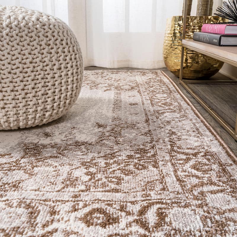 JONATHAN Y Rosalia Cottage Medallion Area Rug