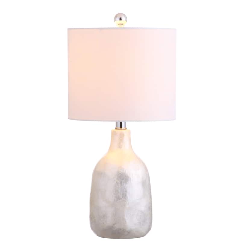 Louise 21" Seashell LED Table Lamp, Pearl by JONATHAN Y