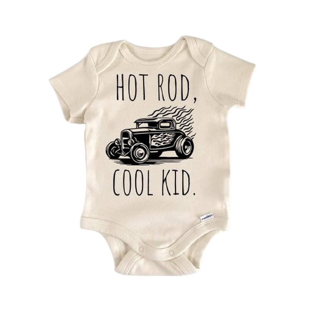 Hot Rod Muscle Car - Baby Boy Girl Clothes Infant Bodysuit Funny Cute Newborn