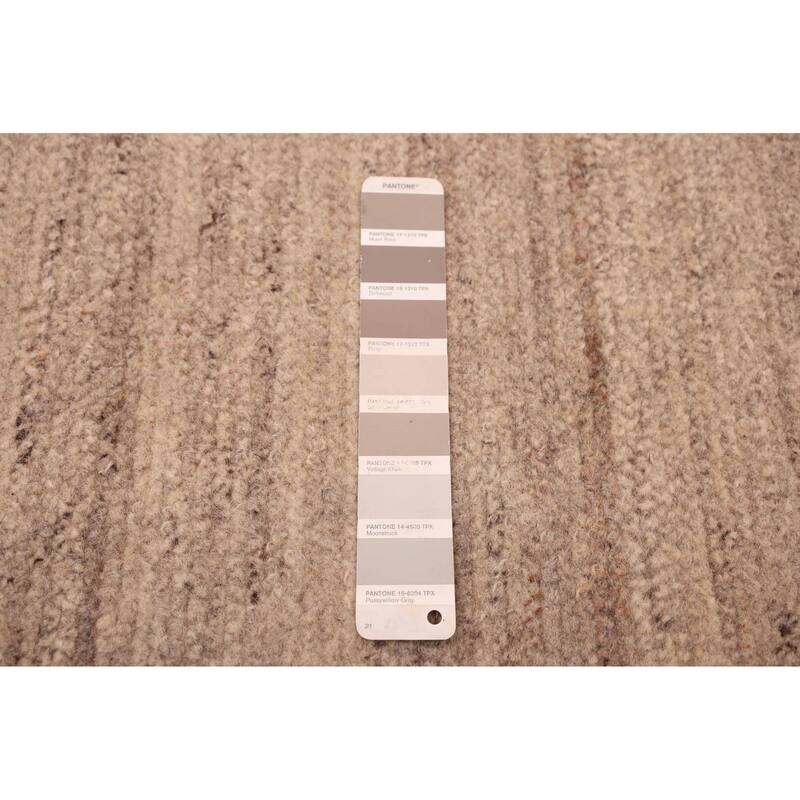 ECARPETGALLERY Hand-knotted Loreto Grey Wool Rug - 5'4 x 7'5