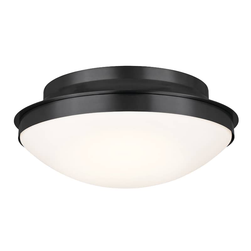 Kichler Lighting Bretta 17.75 in. 3-Light Black Flush Mount Light