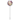 Mardi Gras Flower Outdoor Pinwheel Garden Stake - 4.5'