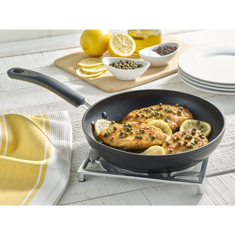 Oster Bastone 10 Inch Aluminum Nonstick Frying Pan in Speckled Gray