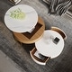 preview thumbnail 2 of 13, Round Wood Lift-top Nesting Coffee Table with Rotatable Drawers