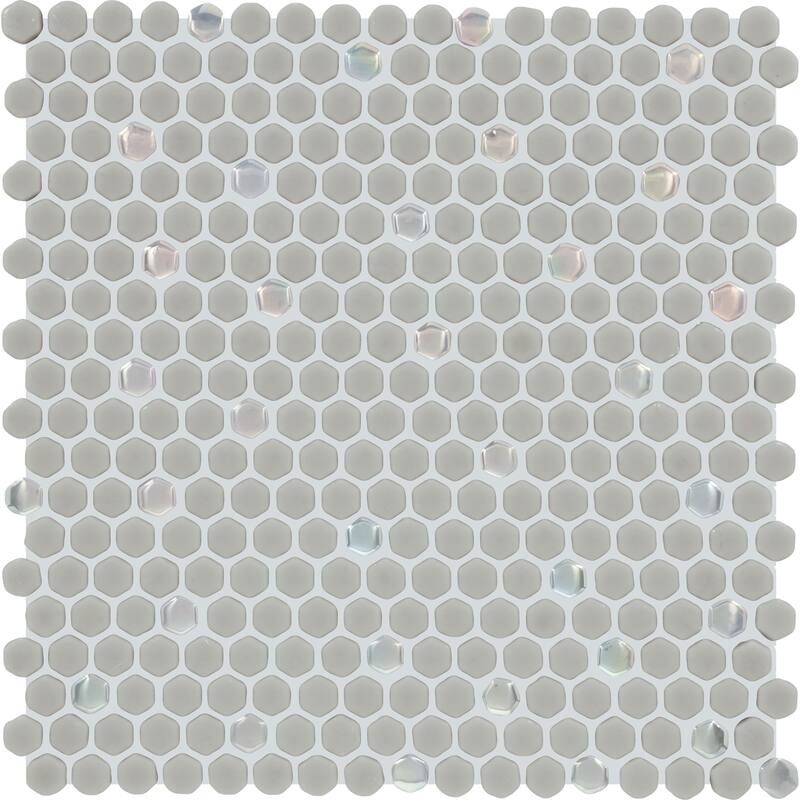 Daltile Starcastle 5/8" Mini Hexagon Glass Wall and Floor Mosaic (15 PC Per Carton) (13.80 SQFT Per Carton) - Supernova