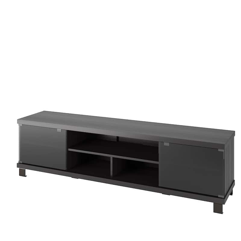 Holland TV Bench with Glass Doors, for TVs up to 85"