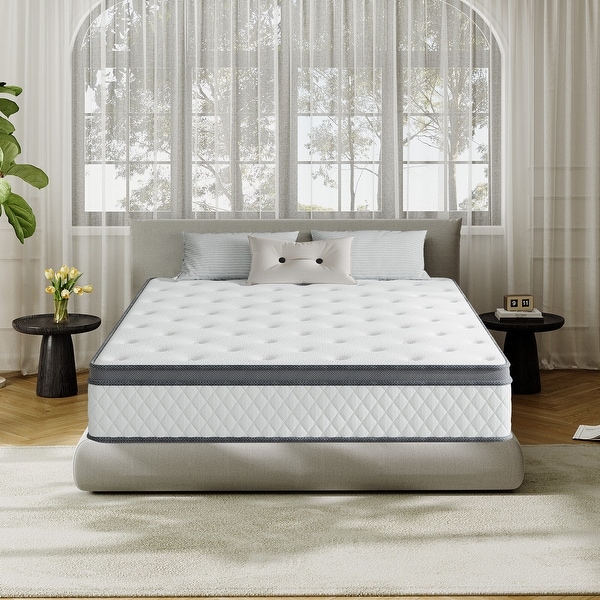 SweDrea 12 in. Plush Hybrid Memory Foam Mattress with