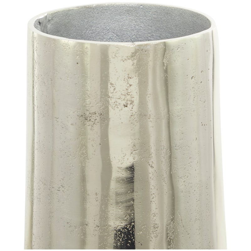 Poloshed Aluminum Metal Contemporary Vase - Gold or Silver
