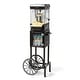 preview thumbnail 1 of 3, Nostalgia 45-Inch Vintage 2.5-Ounce Popcorn Cart with 5-Quart Bowl, Black