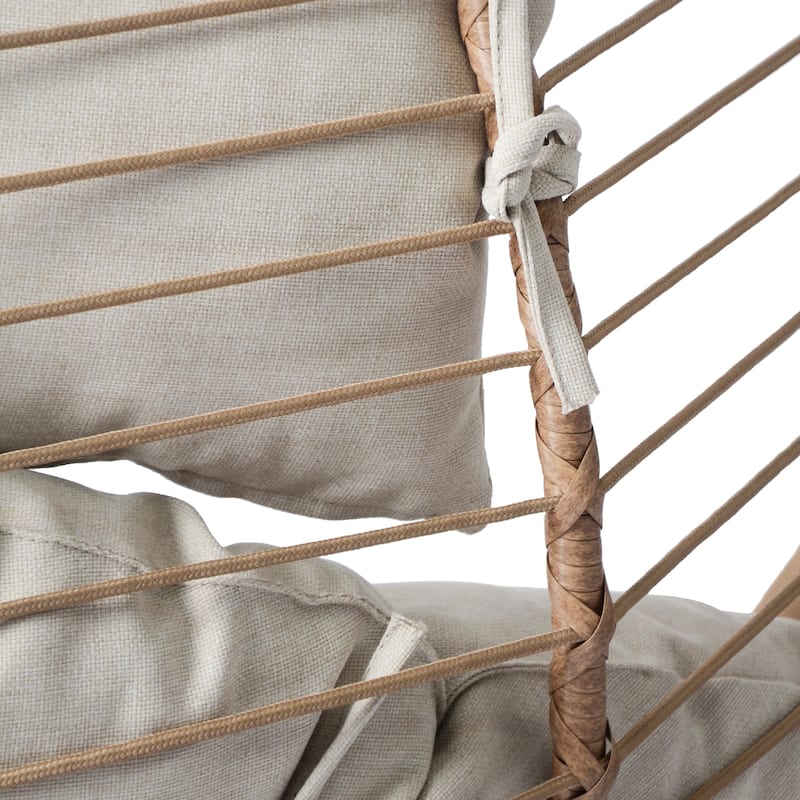 Juliet Indoor/Outdoor Wicker Hanging Chair with Stand by Christopher Knight Home