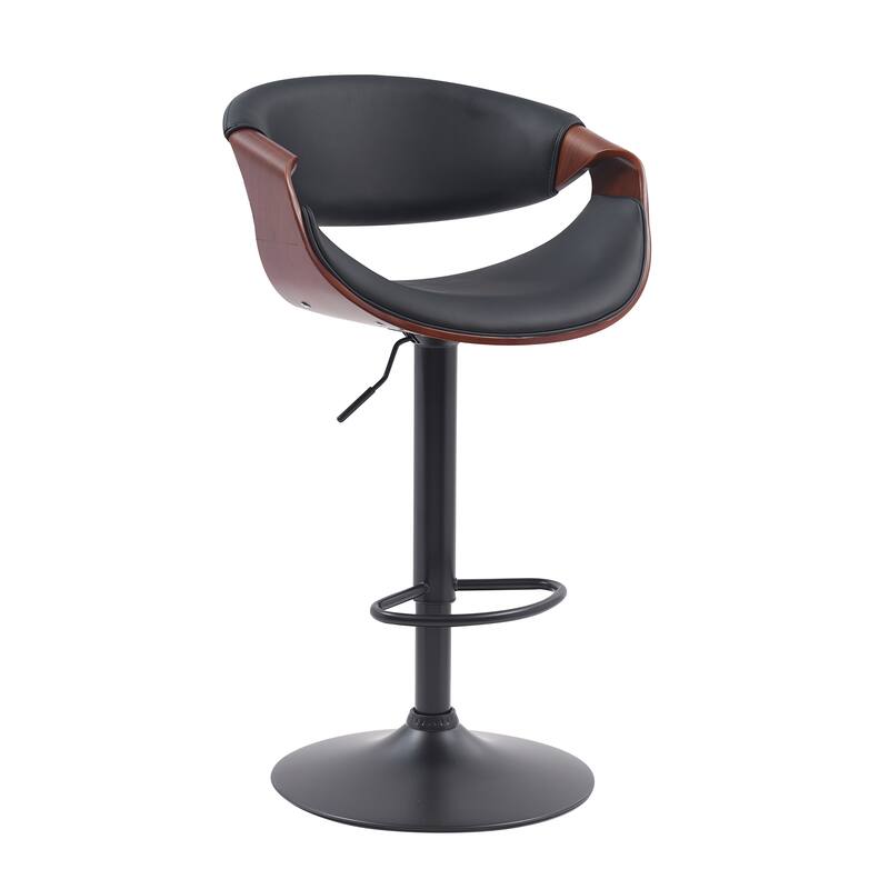 Porthos Home Fenn Faux Leather Swivel Adjustable Height Bar Stool