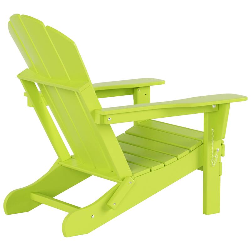 POLYTRENDS Laguna Outdoor Eco-Friendly Poly Folding Adirondack Chair (Set of 2)