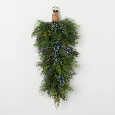 Artificial Juniper Swag Green 30"H - 12"L x 4"W x 30"H
