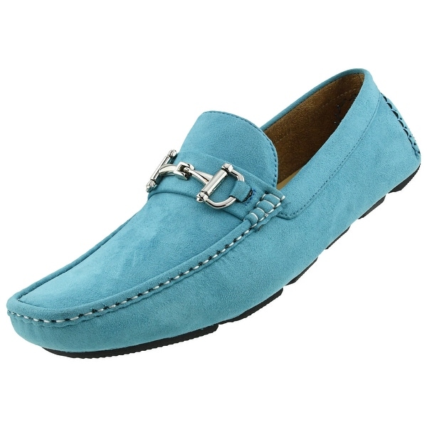 turquoise loafers mens