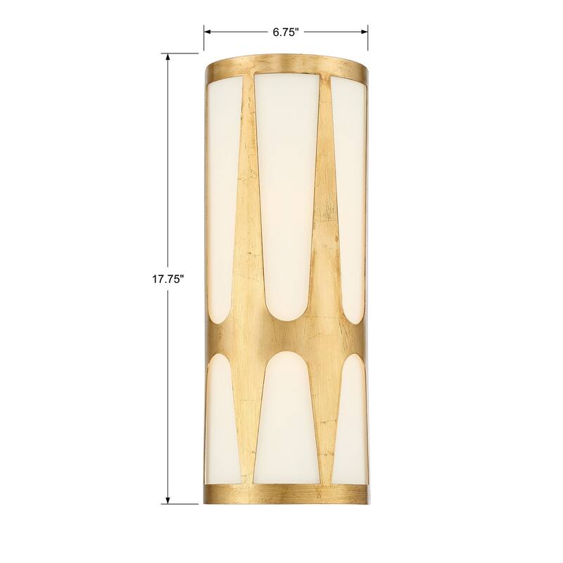 Royston Integrated LED Antique Gold Sconce