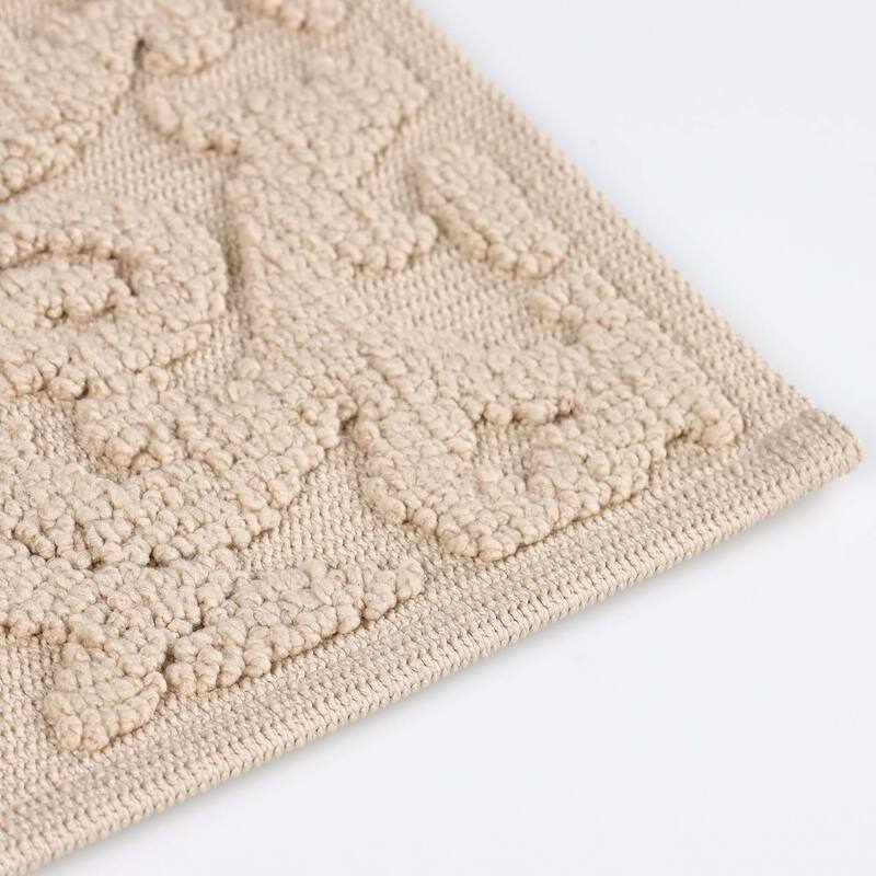 Superior Venere Floral Scroll Washable Bath Rug, Set of 2