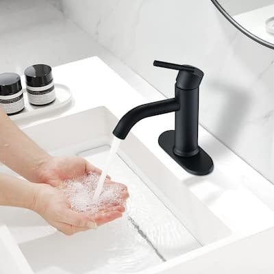 PROOX Single Lever Handle Bathroom Single Hole Basin Stainless Steel Faucet