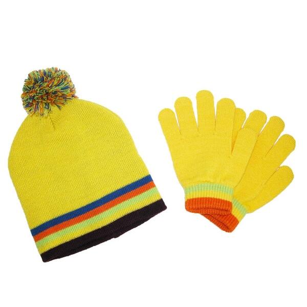 Shop Ctm Kids Knit Striped Hat And Gloves Winter Set Overstock 14277925